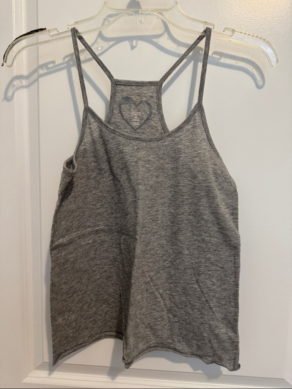 Old Navy Gray Double-Strap Racerback Camisole
